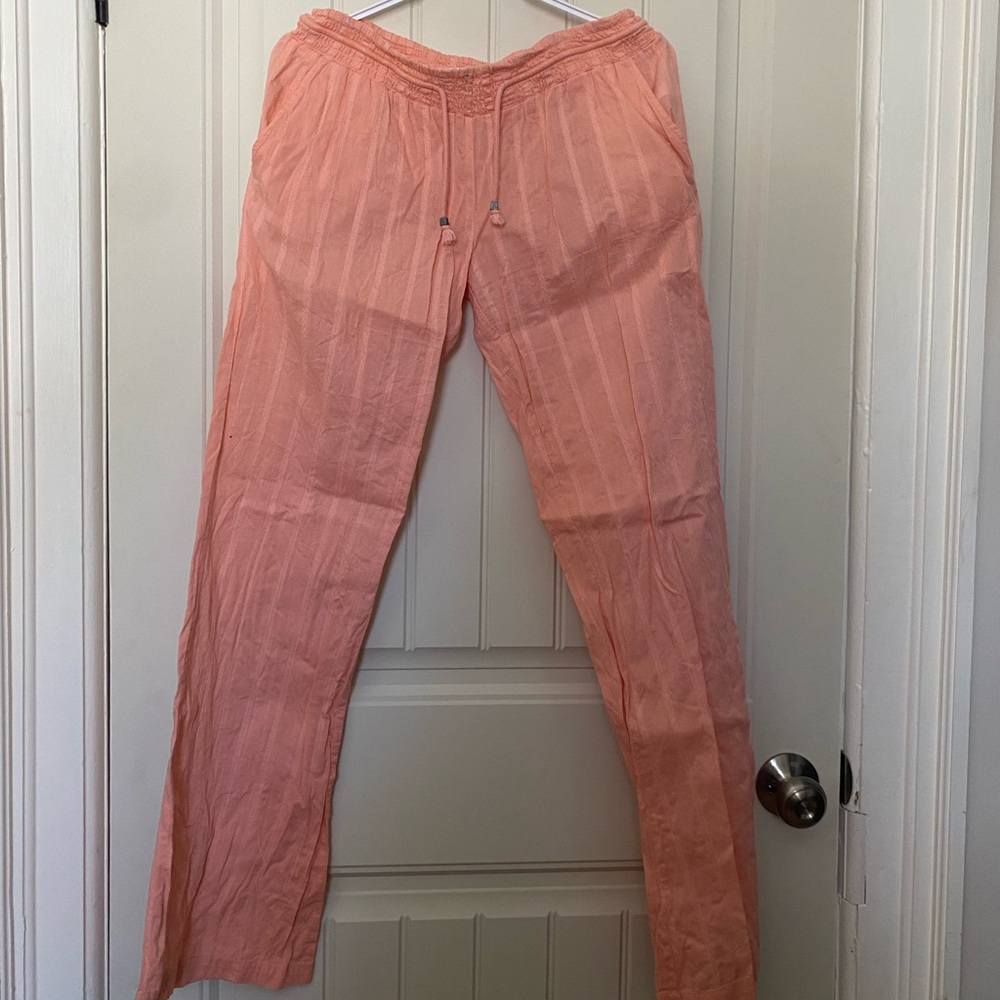 Peach volcom pants